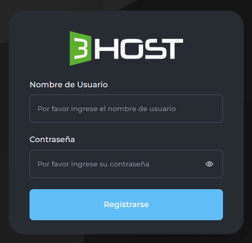 Acceso 3Host DirectAdmin